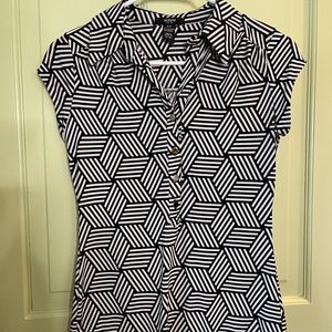 Spandex Geometric Top